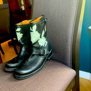 Frye Flower Cut Out Design Boots